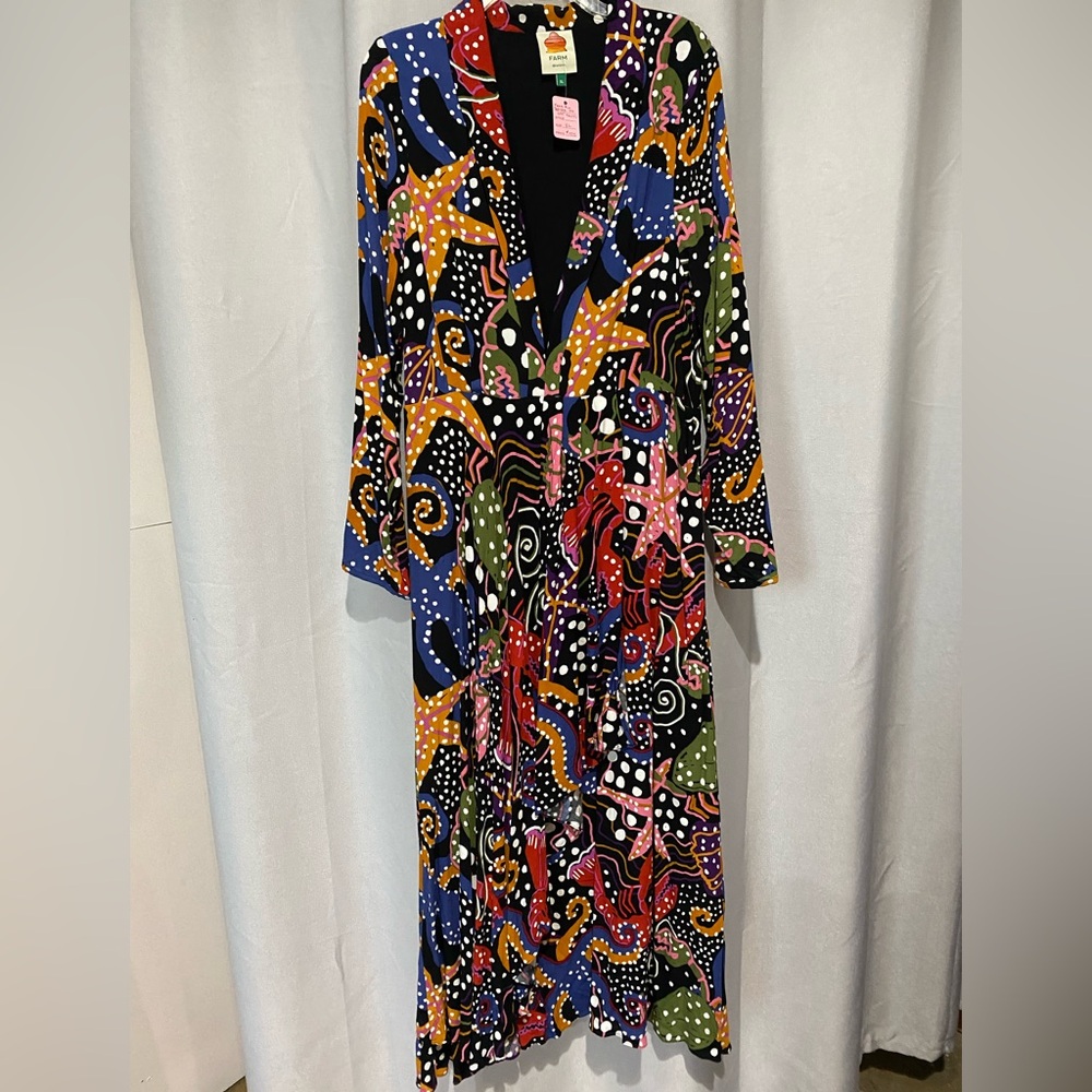 Farm Rio Under the Sea Maxi Dress